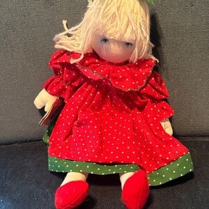 Mary by Pauline Red and Green Doll